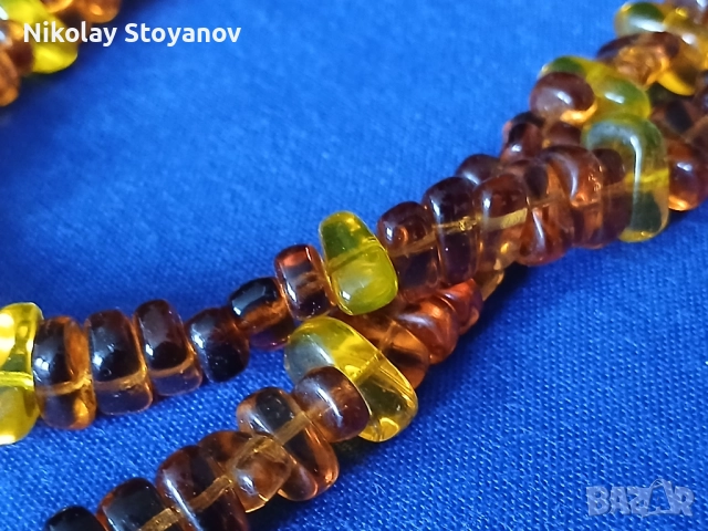 Кехлибарен гердан - 129 см, снимка 3 - Колиета, медальони, синджири - 52203802