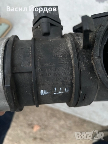 Дебитомер 113 094 00 48 / 0 280 217 810 / 112 141 0190 / Мерцедес  S430 W220, снимка 2 - Части - 51928990