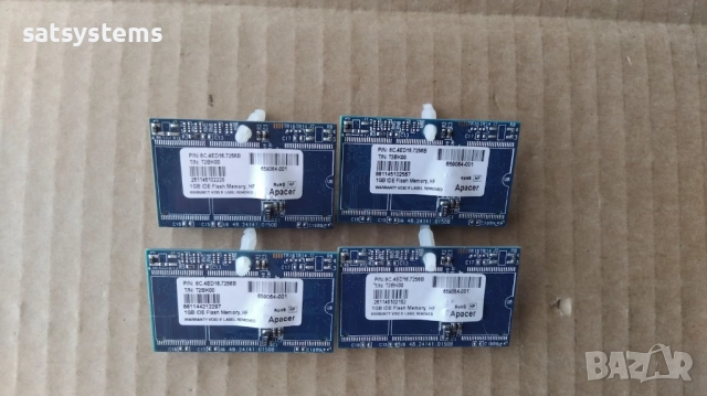 4бр.Apacer 1GB 44-Pin IDE Flash Memory Half Slim, снимка 2 - Други - 32959634