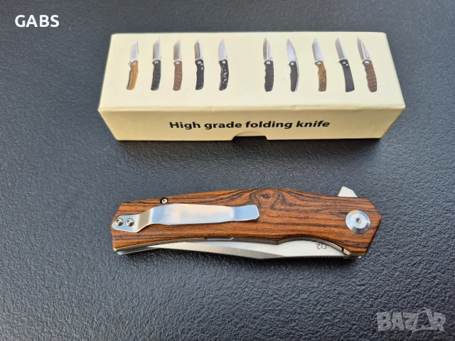 Сгъваем нож SHIROGOROV,стомана D2 с дървена дръжка,SH201, снимка 4 - Ножове - 51051667