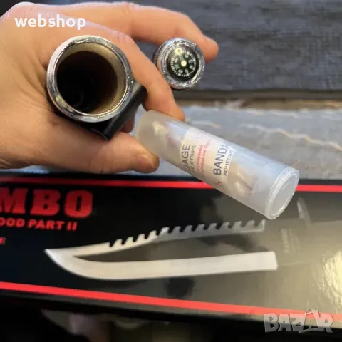 Нож за оцеляване - RAMBO II surviving, Тактически Ловен Нож Рамбо , снимка 7 - Ножове - 47587365