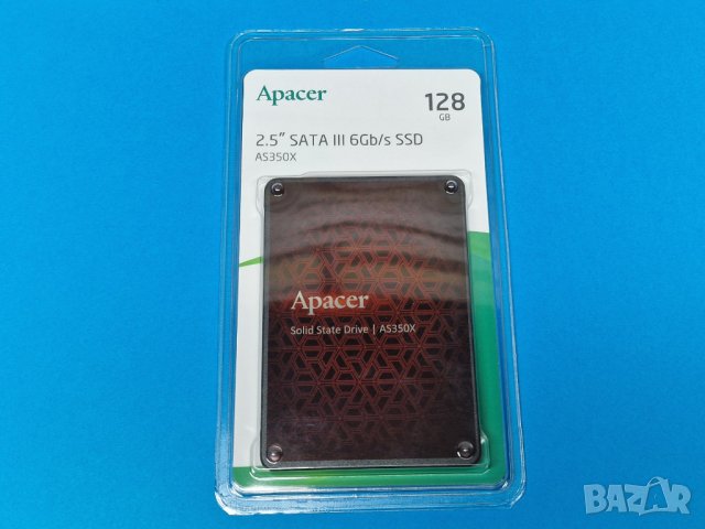 Нов SSD диск ССД хард диск 128GB Apacer 120GB, снимка 1 - Твърди дискове - 40663279