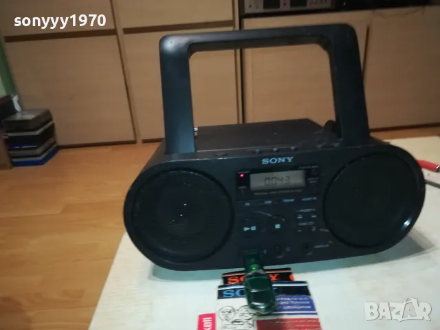 SONY ZS-PS50 USB CD/RADIO/AUX-ВНОС SWISS 2704251000LNWC, снимка 6 - Радиокасетофони, транзистори - 50051617