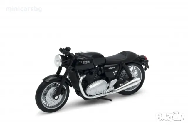 1:18 Метални мотори: TRIUMPH THRUXTON - Welly, снимка 1