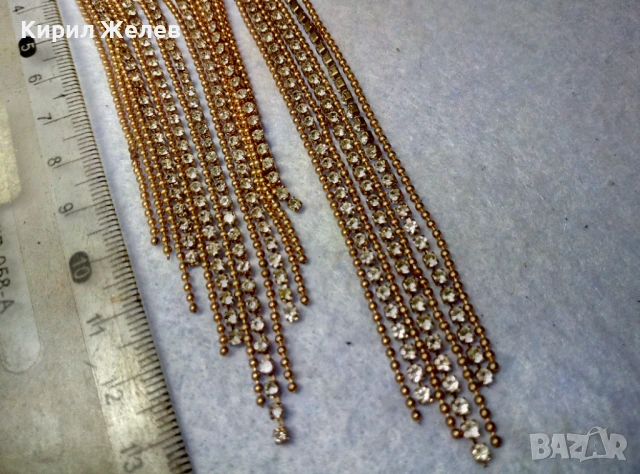 ДВЕ ФЕШЪН АРТ ПОЗЛАТЕНИ ОБЕЦИ МАРКОВИ на DOCA ГЪРЦИЯ с ИСКРЯЩИ ФАСЕТИРАНИ КРИСТАЛИ 35102, снимка 10 - Обеци - 51279582