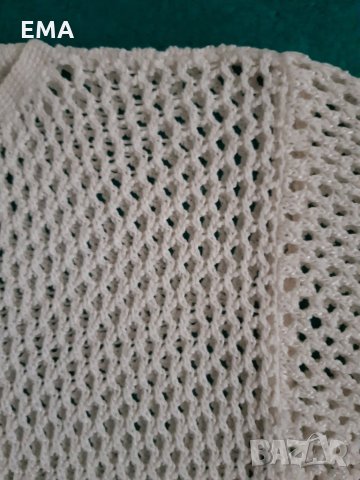 Пуловери в БЯЛО Памук и Пепел от рози с вълна/ плетива от АЛИЗЕ , снимка 2 - Блузи с дълъг ръкав и пуловери - 35101533