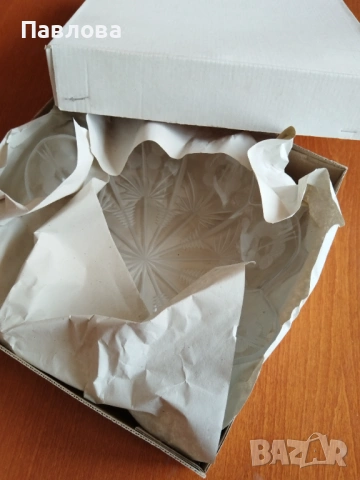 Кристална фруктиера , снимка 2 - Декорация за дома - 54069611