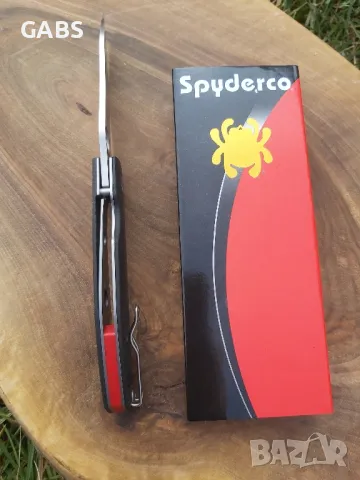 Сгъваем джобен нож Spyderco Capara,Carbon Fiber, снимка 6 - Ножове - 49294977