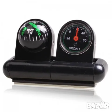 Автомобилен компас с термометър от -20°C до +60°C