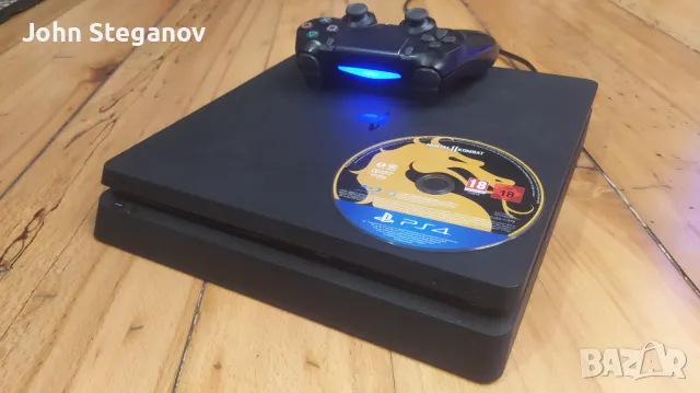 PS 4 slim 500 гб + Джойстик + Mortal Kombat 11 + Кабели |Playstation | Плейстейшън | ps4, снимка 1