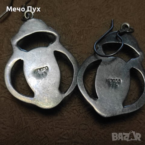 Сребърни обеци (129), снимка 8 - Обеци - 44265220