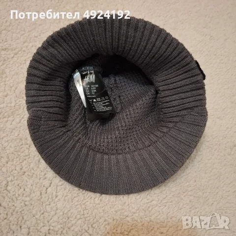 Шапки сиви   H&M, снимка 3 - Шапки - 56183476