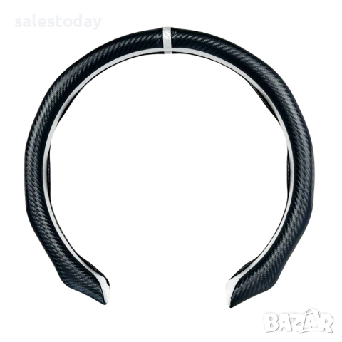 Протектор за волан, 1/2 калъф за волан, Карбон със сива лента, снимка 2 - Аксесоари и консумативи - 51754489