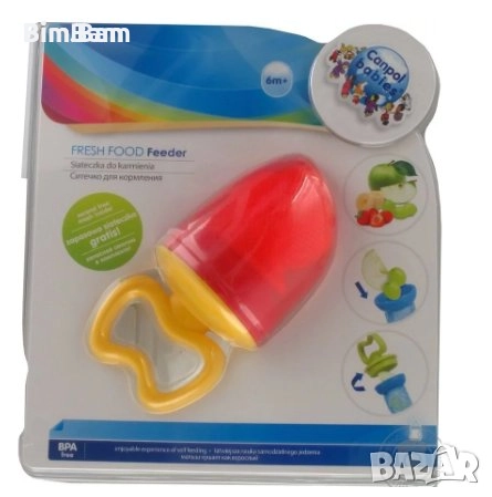 Мрежа за плодове с дръжка за бебета Canpol babies Fresh Food Feeder