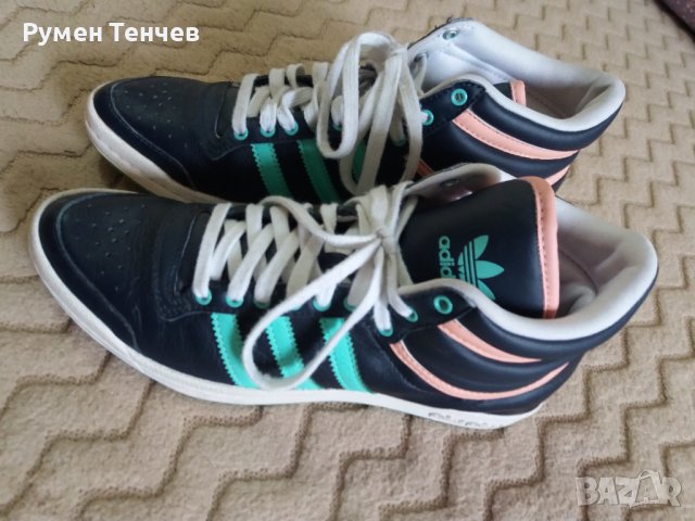 Дамски кецове Adidas.  Естествена кожа.  Оригинал. 37 номер. Перфектно състояние. , снимка 7 - Маратонки - 42387479