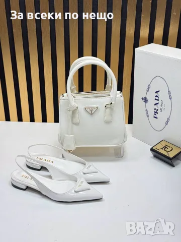 Prada Луксозни Дамски Лачени Обувки с Каишка и Остър Връх - Различни Цветове Код SEM-716, снимка 5 - Дамски обувки на ток - 55972491