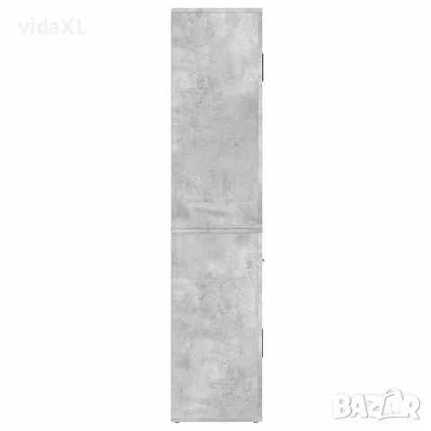 vidaXL Висок шкаф, бетонно сив, инженерно дърво, снимка 9 - Бюфети - 56146716