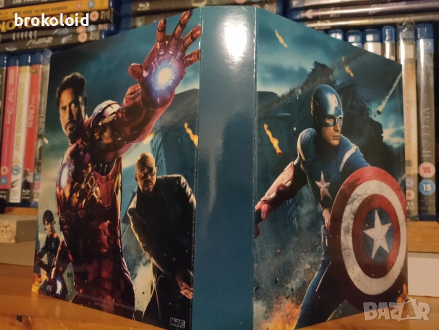 Marvel MCU PHASE 1 Iron Man 1&2 Incredible Hulk Thor Captain America Avengers блу рей комплект , снимка 7 - Blu-Ray филми - 54228050