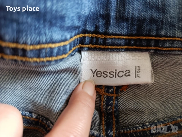 L/XL къса дънкова пола , снимка 3 - Поли - 50994841