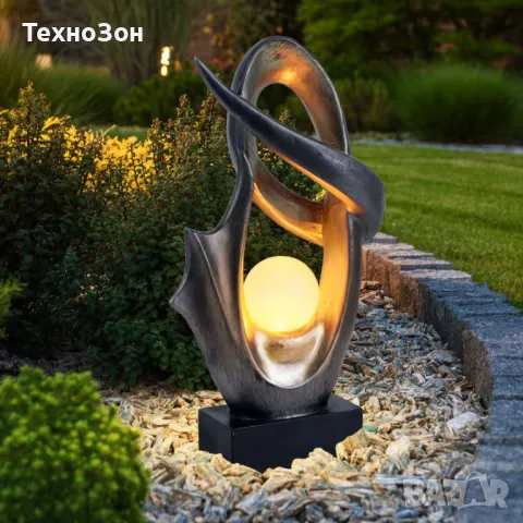 Лед соларна лампа за двора Led solar deko