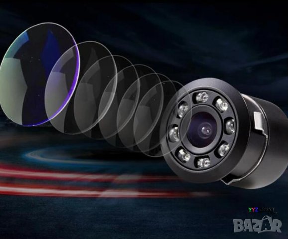 18.5мм 8 Led HD CCD Супер Мини Водонепромокаема Камера за Автомобил за Задно Виждане + Нощно Виждане, снимка 5 - Аналогови камери - 35226605