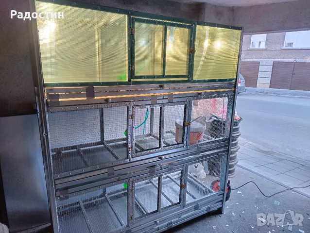 Двуетажна клетка с брудер , снимка 2 - За птици - 48225686