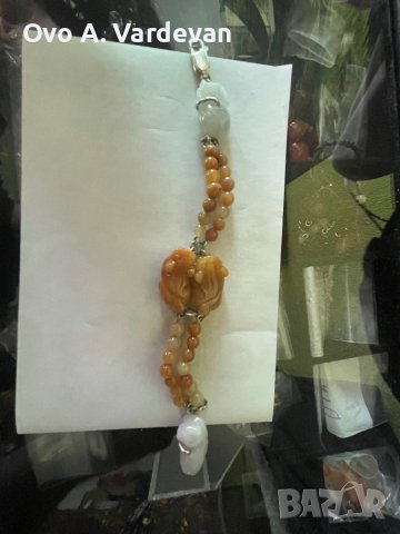 Гривна естествени Jadeite камъни, снимка 4 - Гривни - 42331635