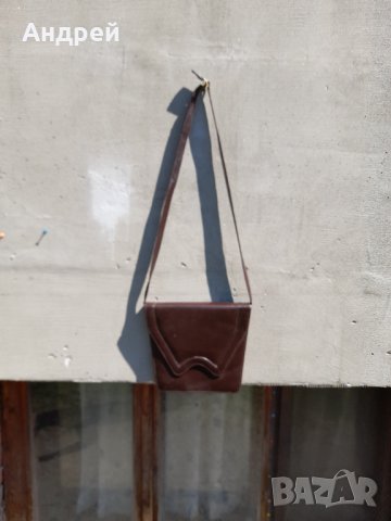 Стара дамска кожена чанта #11