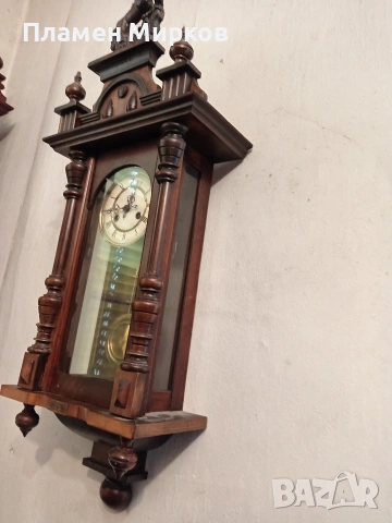 Антикварен германски стенен часовник, снимка 2 - Стенни часовници - 53144814