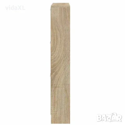 vidaXL Шкаф за обувки, дъб, 59x17x108 см, инженерно дърво, снимка 7 - Шкафове - 56147114