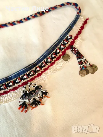 Уникален Хърцойски Женски Накит за Глава Прочелник със Сребърни Монети  19 век, снимка 6 - Антикварни и старинни предмети - 47520049