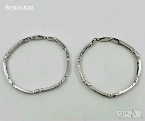 Италианска сребърна гривна 925 проба, снимка 4 - Гривни - 51856884