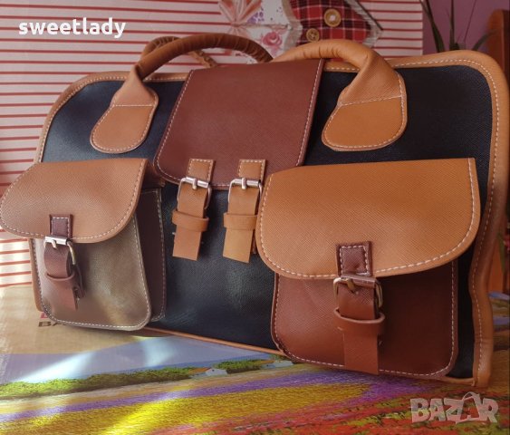 Цветна кожена чанта, снимка 2 - Чанти - 31742362