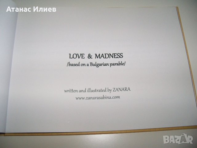 "Love and Madness" книга на художничката Занара, снимка 2 - Художествена литература - 37634381