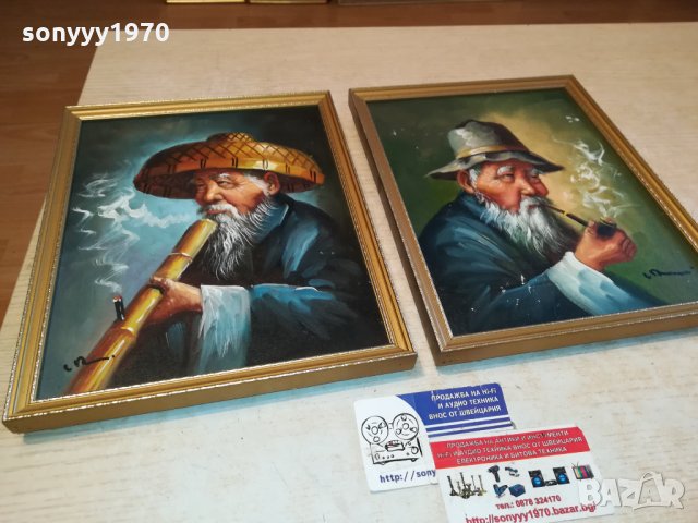 SMOKERS-ENGLAND-КАРТИНИ ОТ АНГЛИЯ-235лв ЗА 1бр-МАСЛЕНИ БОИ 2211211619, снимка 3 - Антикварни и старинни предмети - 34891343