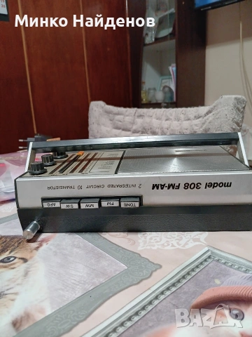 Портативен съветски транзистор Сокол308 , снимка 5 - Радиокасетофони, транзистори - 53977891