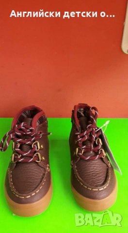 Английски детски боти естествена кожа-M&S, снимка 5 - Детски боти и ботуши - 30215976