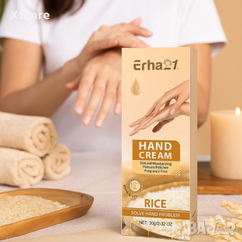 Хидратиращ крем за ръце с оризов екстракт Erha21 RICE, снимка 3 - Други - 52518400