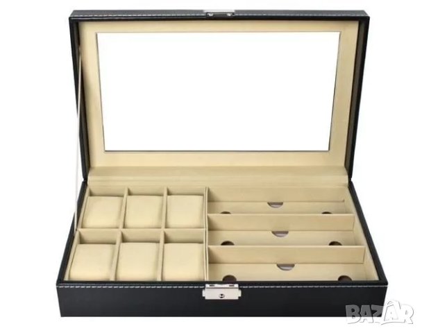 Кутия за часовници и очила - 9 отделения, снимка 5 - Други - 41489698