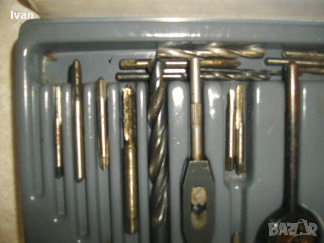 Старо Качество-ГДР-Комплект 58 части-Метчици/Плашки За Вътрешни/Външни Резби-Почти Нов-VEB-Altenburg, снимка 10 - Други инструменти - 40340556