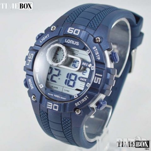 LORUS Z009-X018 Digital Chronograph Blue Sport. Нов мъжки часовник