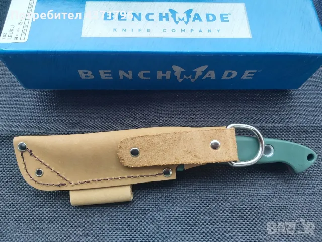 Нож Benchmade Bushcrafter с кожена кания , снимка 8 - Ножове - 49122296