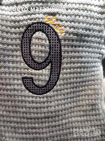 Нова мекичка и много топла плетена жилетка/връхна дреха с качулка, размер 134–140, снимка 7 - Детски пуловери и жилетки - 52140068