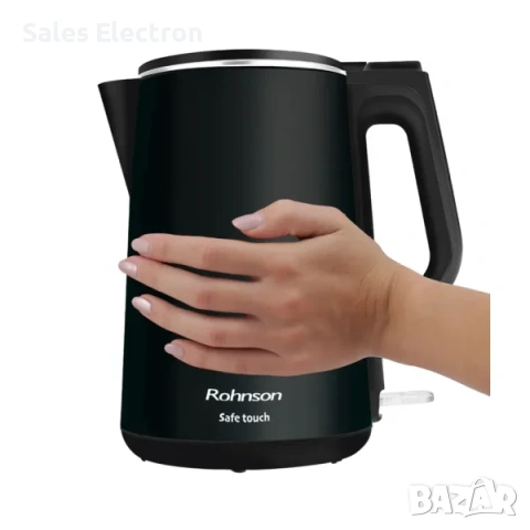Продавам нова с 2год. гаранция - Rohnson R-7528 Нагревателна кана 1.5 л, снимка 4 - Кани - 54168738