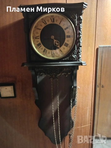 Германски стенен часовник Hermle, снимка 3 - Антикварни и старинни предмети - 52688070