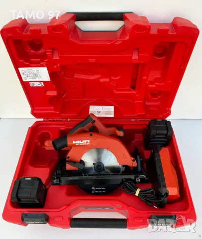 Hilti SC 30WR-22 Nuron - Безчетков ръчен циркуляр 2x22V 8.0Ah като нов!, снимка 2 - Други инструменти - 50039119