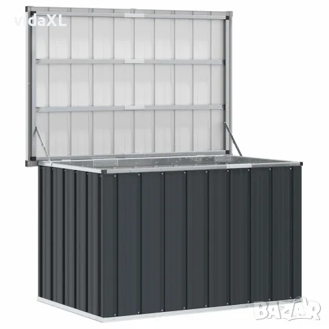 vidaXL Градински сандък за съхранение, антрацит, 109x67x65 см, снимка 3 - Ракли - 56147680
