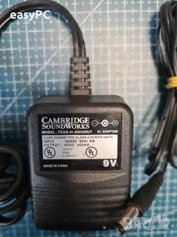 Оригинален захранващ адаптер CAMBRIDGE SOUND WORKS TEAD-41-090400UT 9V 400mA