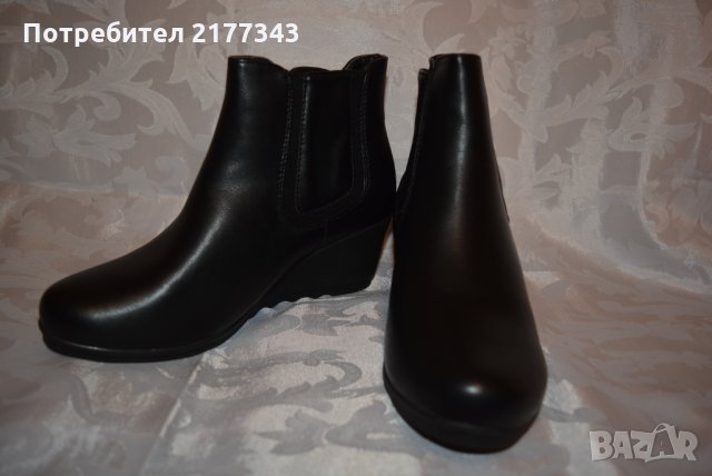 4 Чифта Черни Дамски Зимни Боти Обувки Артикул №050, снимка 2 - Дамски боти - 30869363