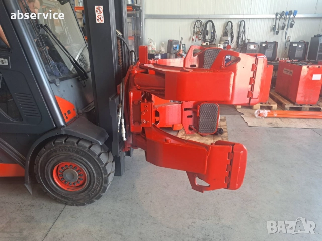 Bolzoni Auramo RA-300NJ – хидравлично захващане за ролки хартия, 3 000 кг, 180° въртене, снимка 4 - Индустриална техника - 51483473